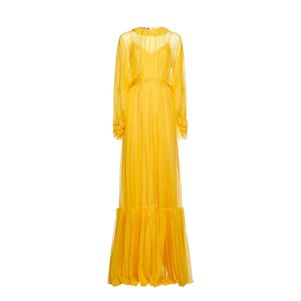 Robe longue en soie Gucci