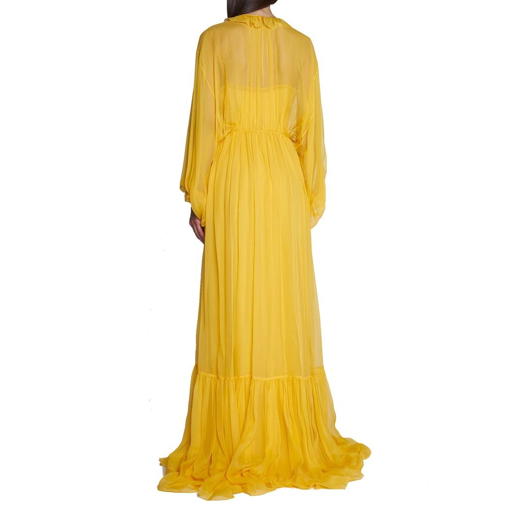 Robe longue en soie Gucci