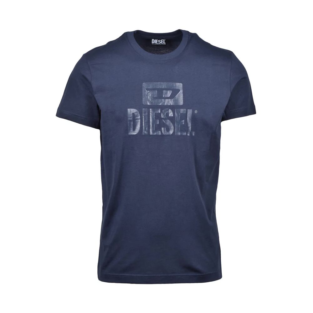 T-shirt en coton bleu Diesel
