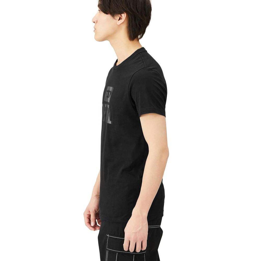 T-shirt en coton noir Diesel