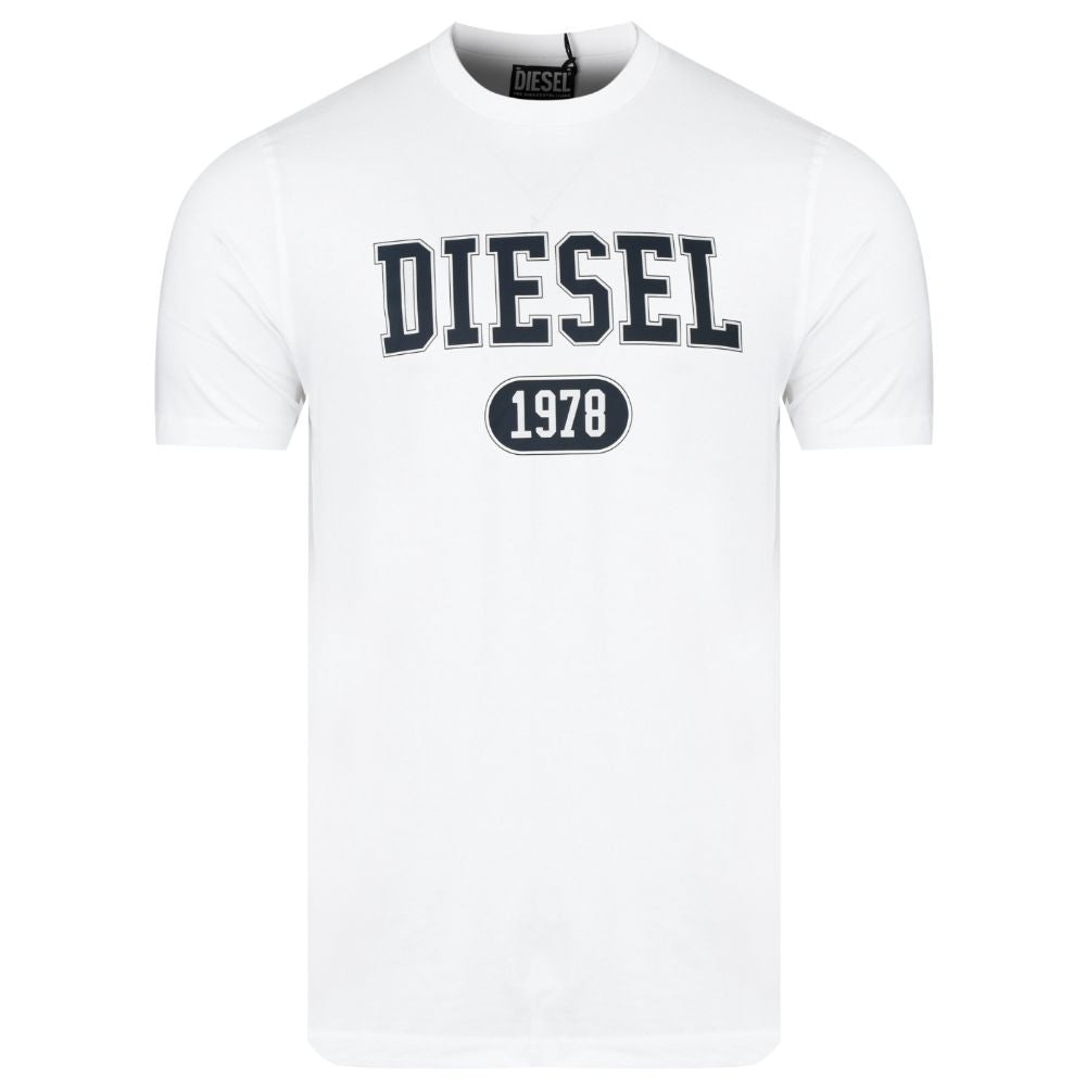 T-shirt en coton blanc Diesel