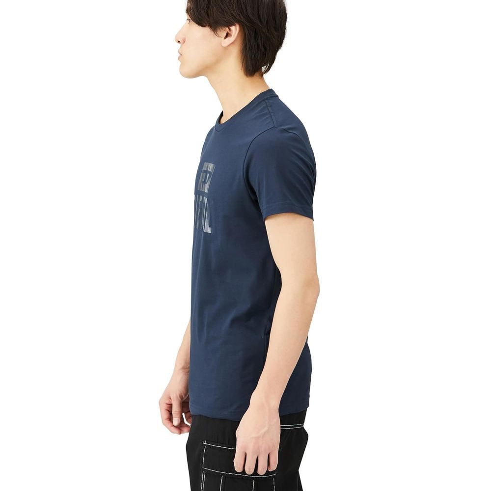 T-shirt en coton bleu Diesel
