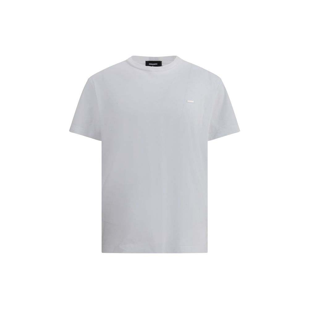 Dsquared2 Logo Monogram Cotton T Shirt - White/Medium
