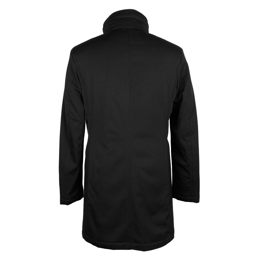 Veste en laine noire fabriquée en Italie