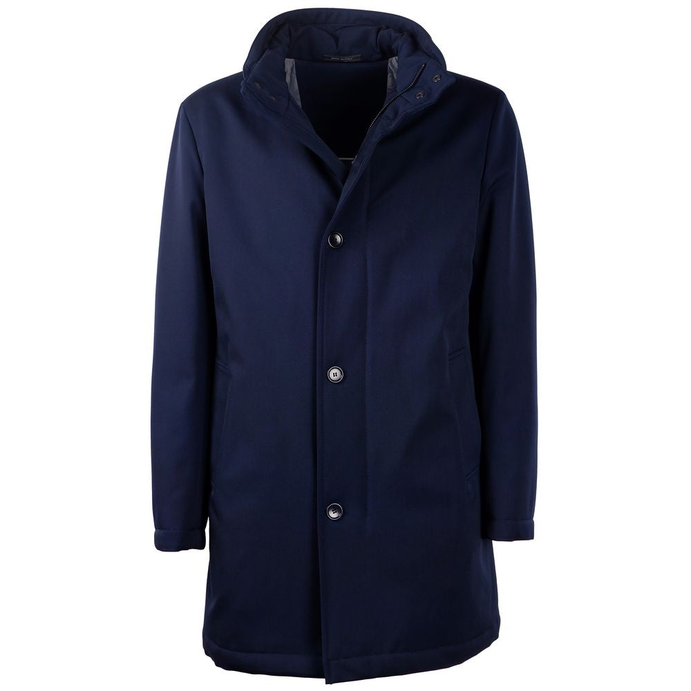 Veste en laine bleue fabriquée en Italie