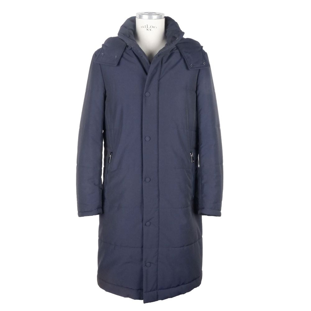 Veste en laine bleue fabriquée en Italie