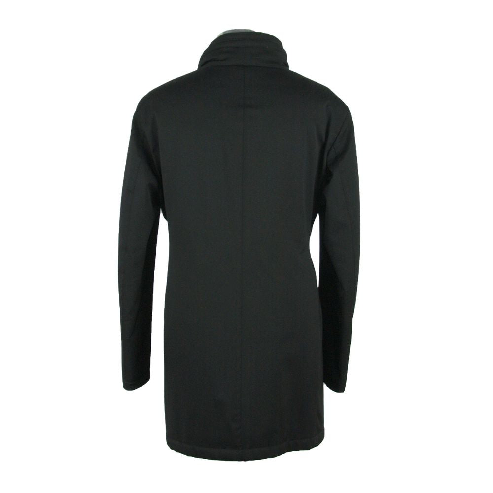 Veste en laine noire fabriquée en Italie