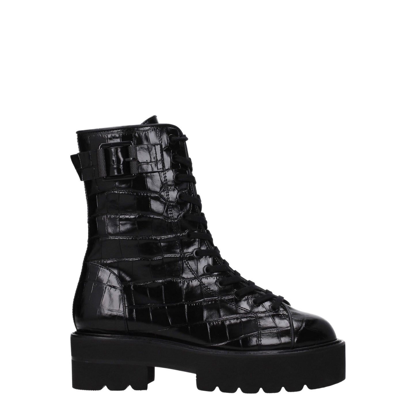 Stuart Weitzman Black Leather Ankle Boots by Stuart Weitzman