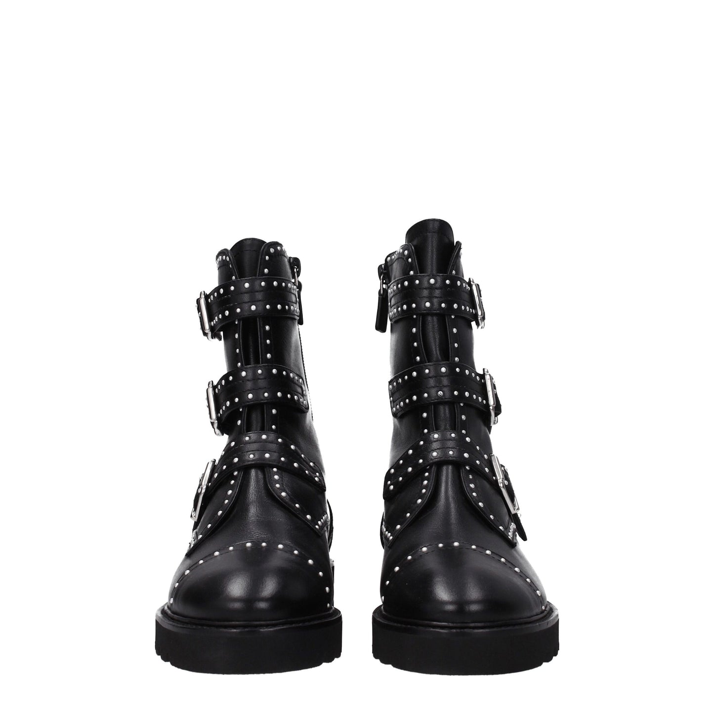 Stuart Weitzman Black Leather Ankle Boots by Stuart Weitzman