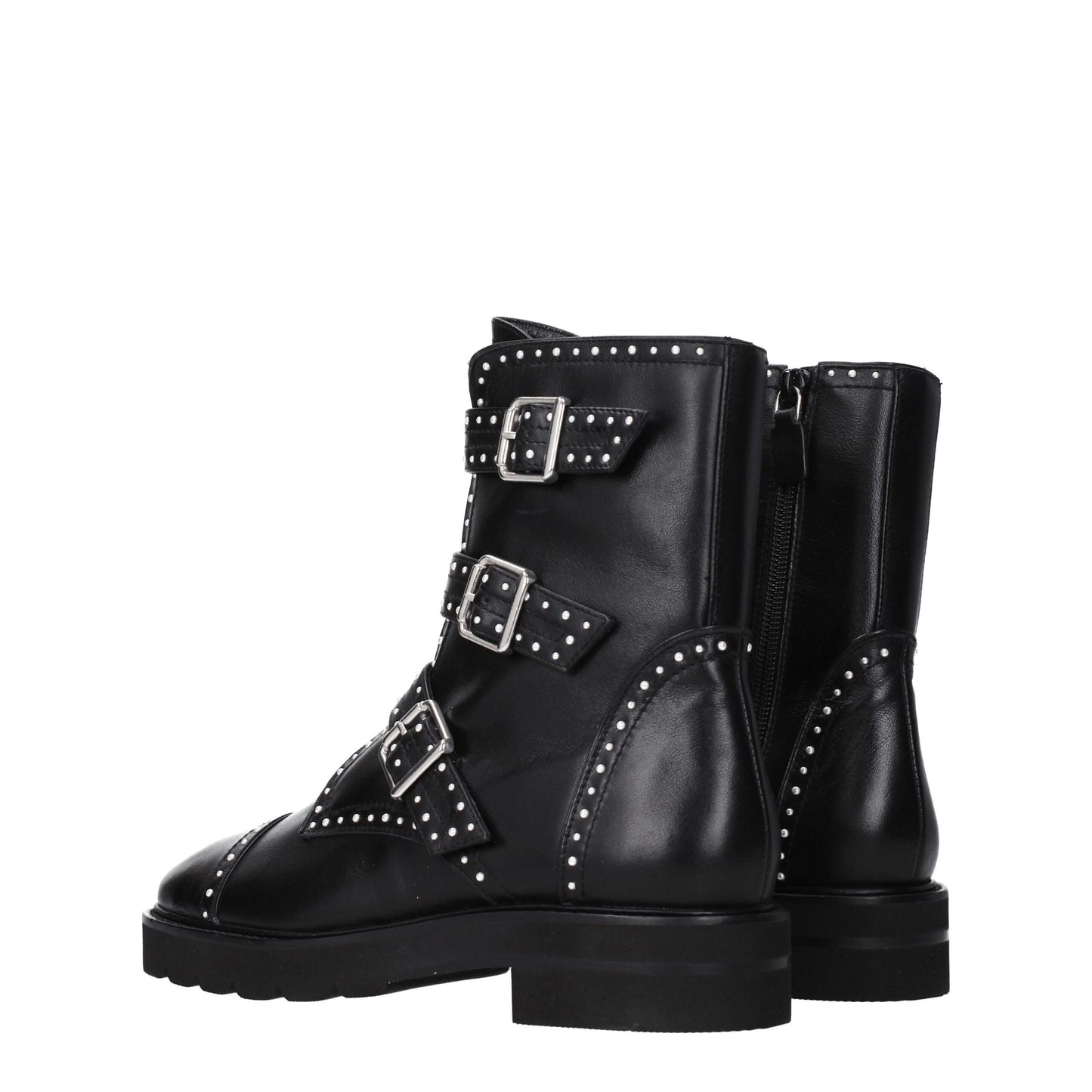 Stuart Weitzman Black Leather Ankle Boots by Stuart Weitzman