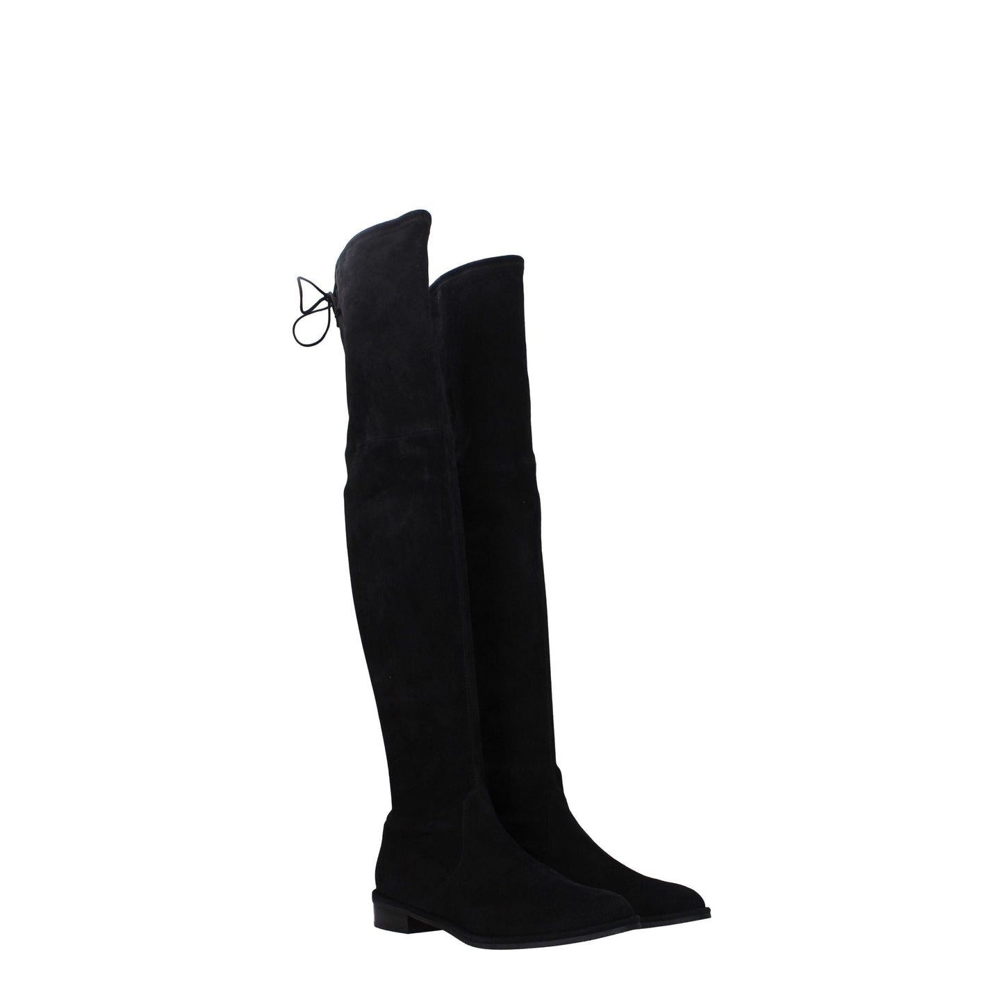 Stuart Weitzman Black Leather Over The Knee by Stuart Weitzman