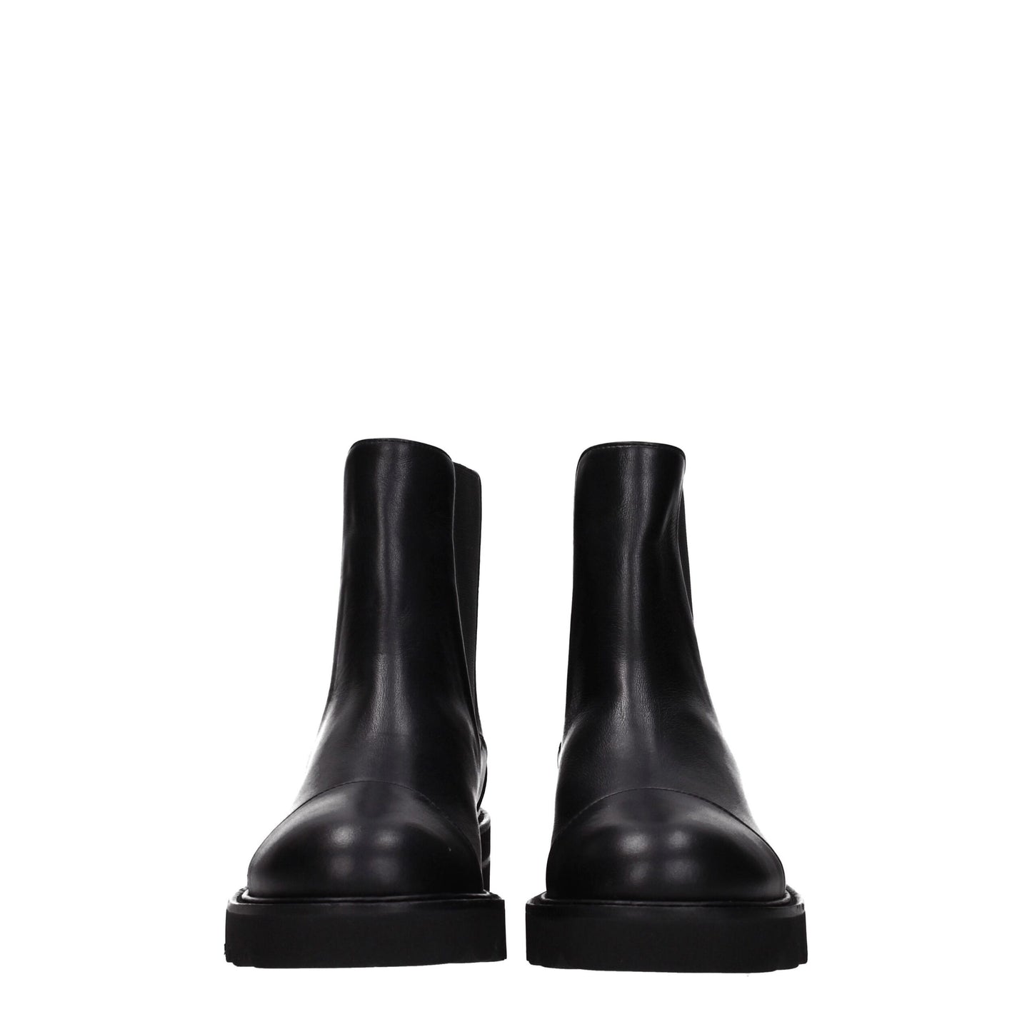 Stuart Weitzman Black Leather Ankle Boots by Stuart Weitzman