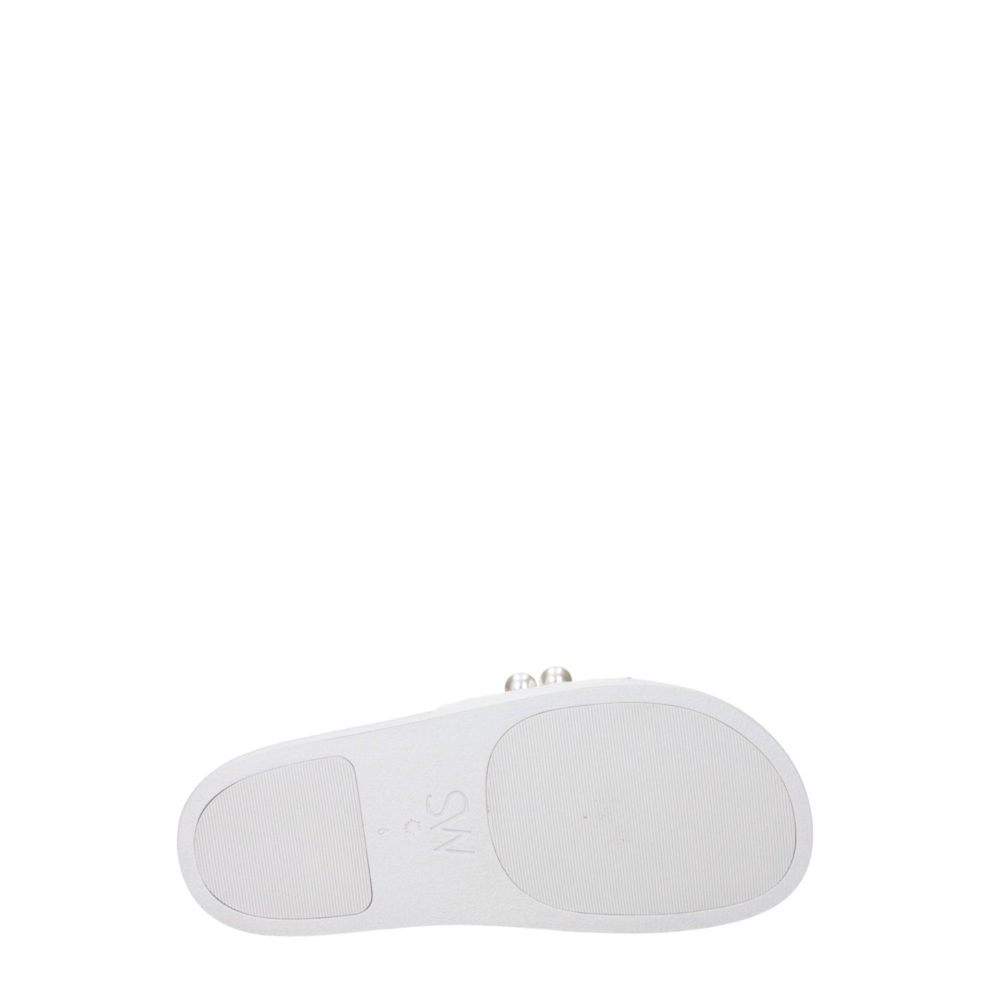 Stuart Weitzman White Leather Slippers Sandals - from Stuart Weitzman
