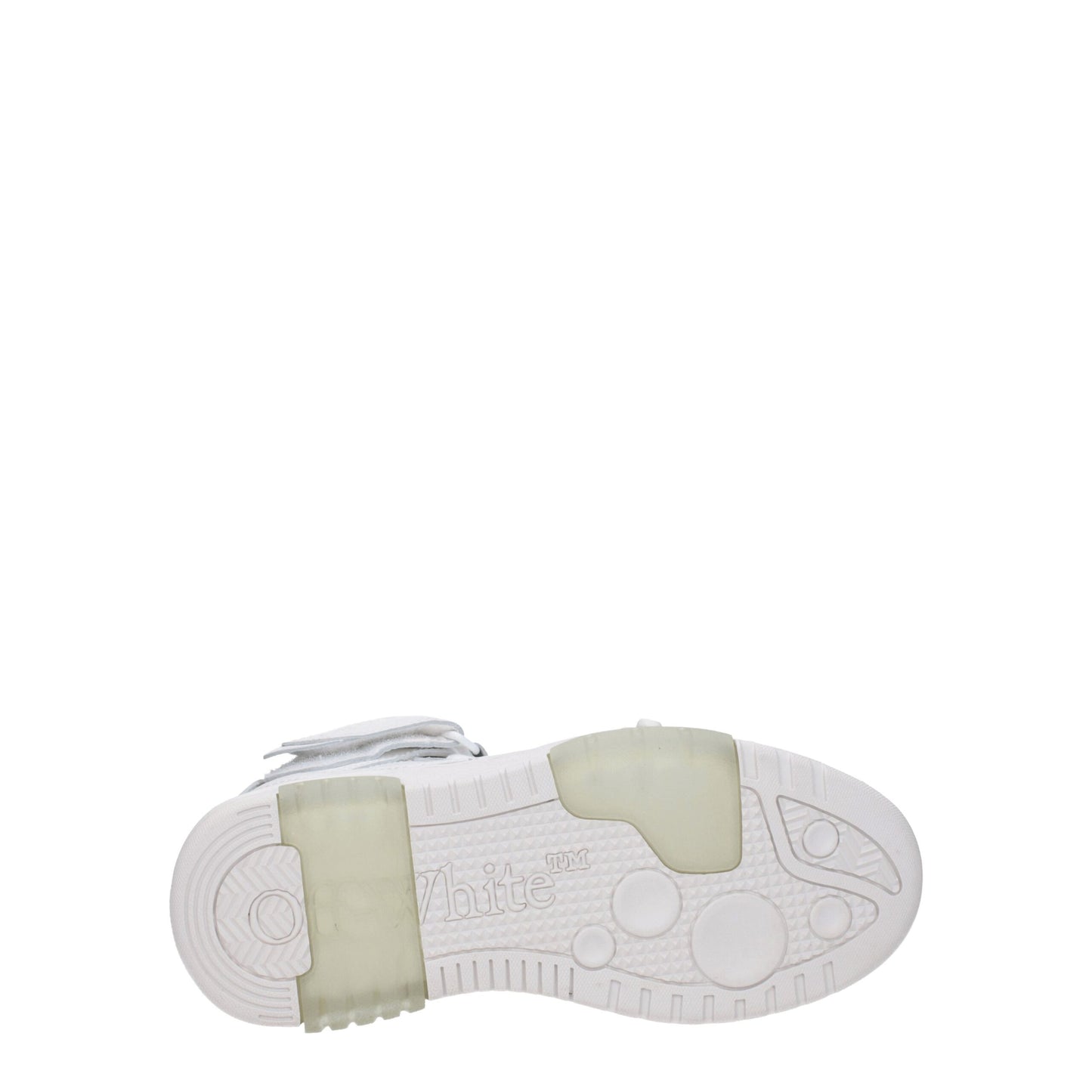 Off White White Leather High Tops