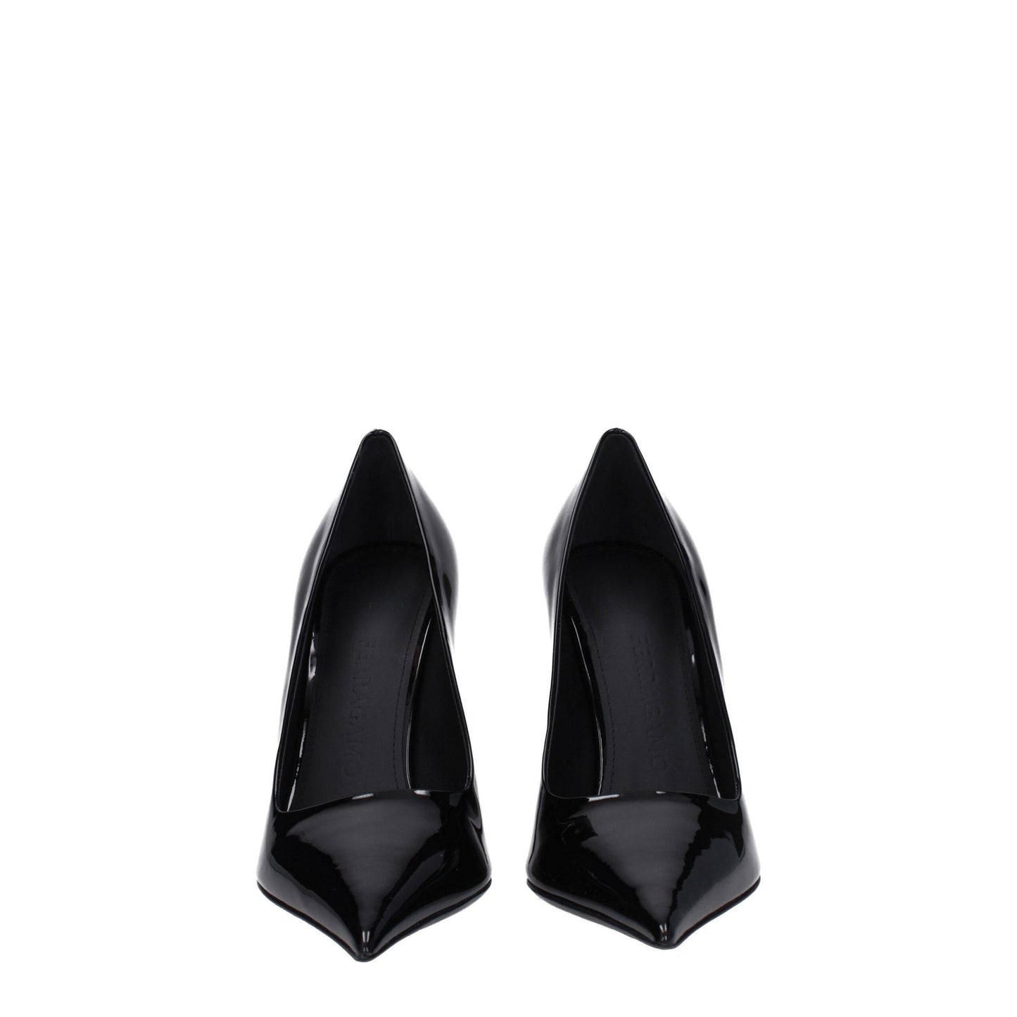 Salvatore Ferragamo Black Leather Broch