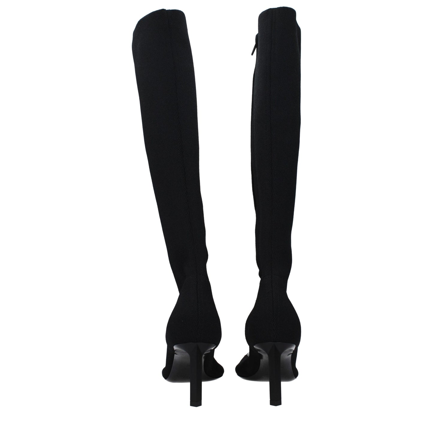 Givenchy Black Fabric Lace Up Boots