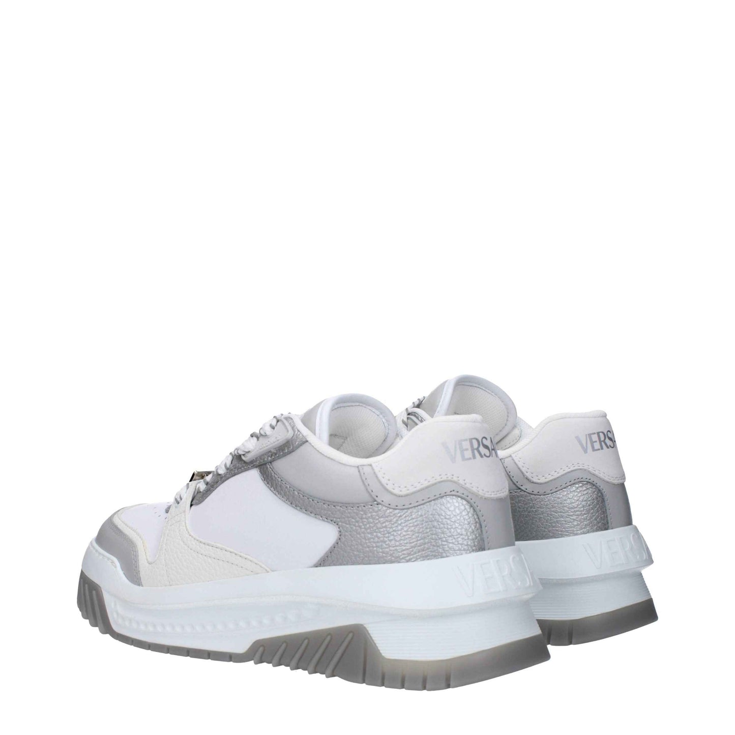 Versace Signature Chunky Sneakers Leer - Wit/5.5 cm