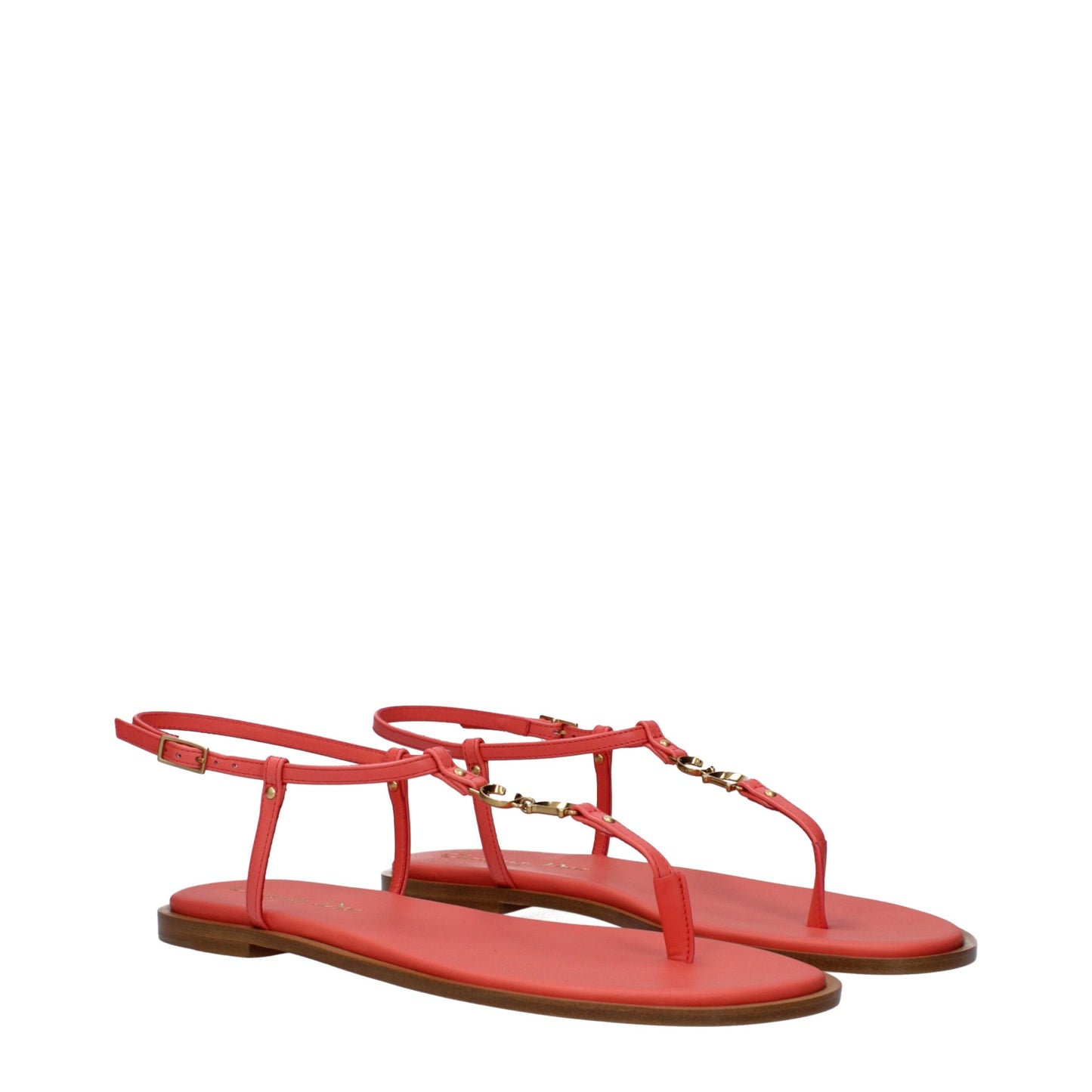 Christian Dior Pink Leather Flip Flop Sandals