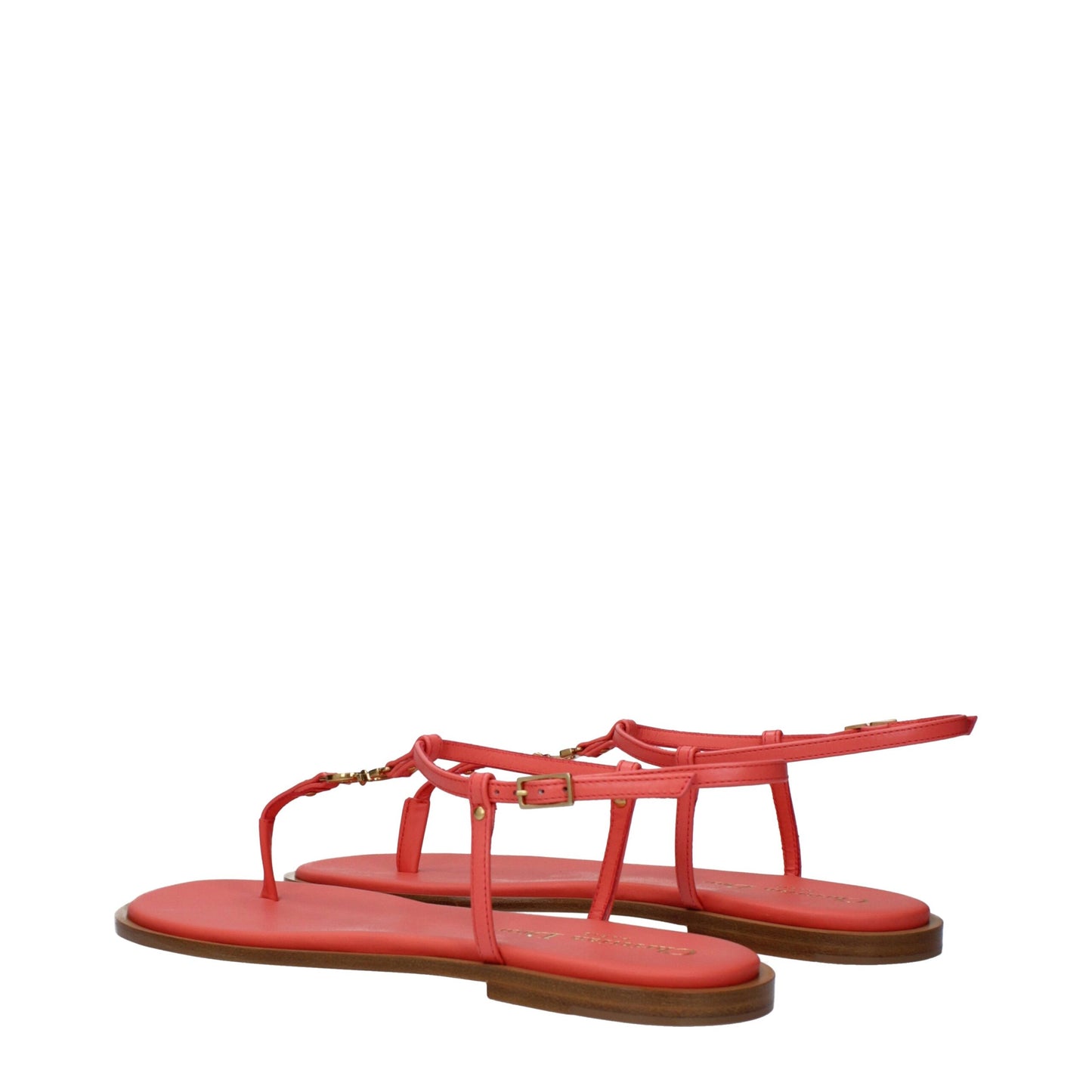 Christian Dior Pink Leather Flip Flop Sandals