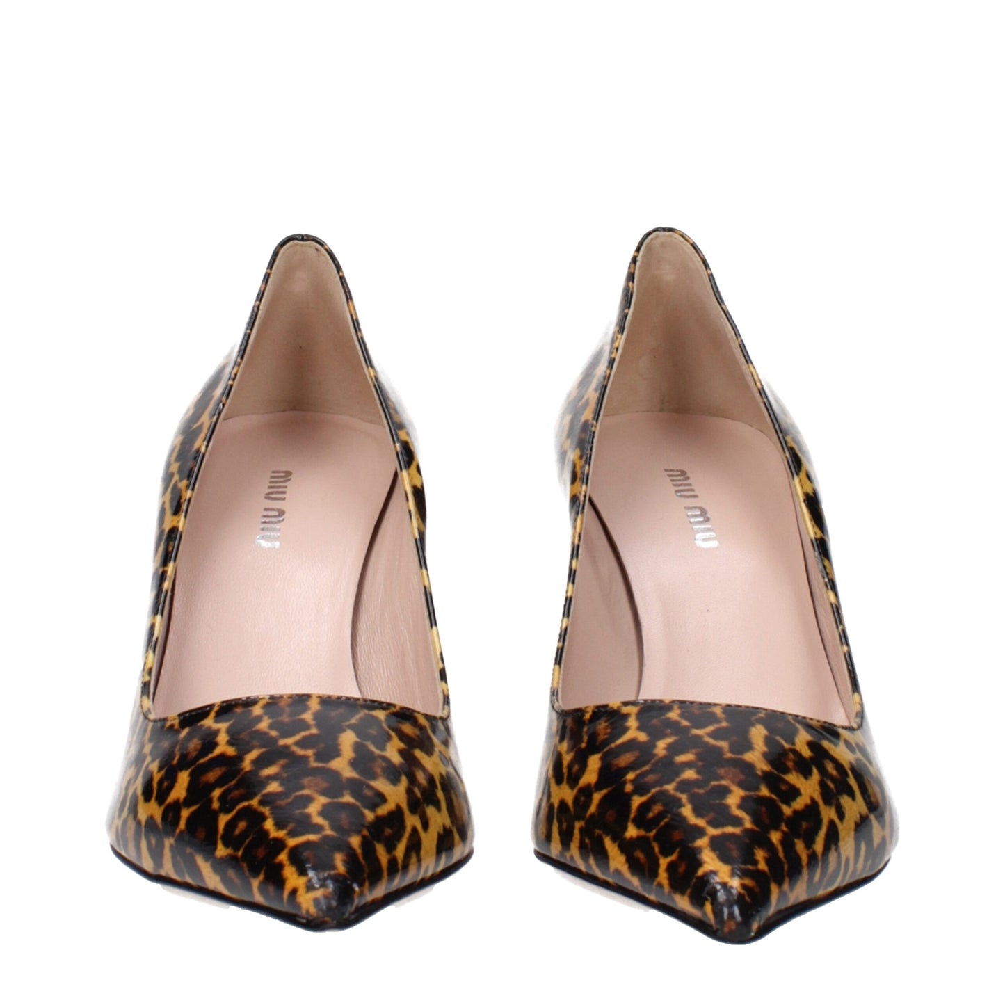 Miu Miu Brown Leather Brooch