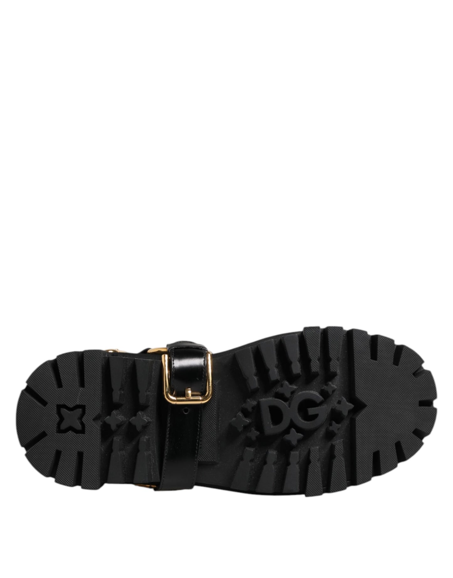 Dolce & Gabbana Black Leather Chelsea Men Short Boots Shoes by Dolce & Gabbana