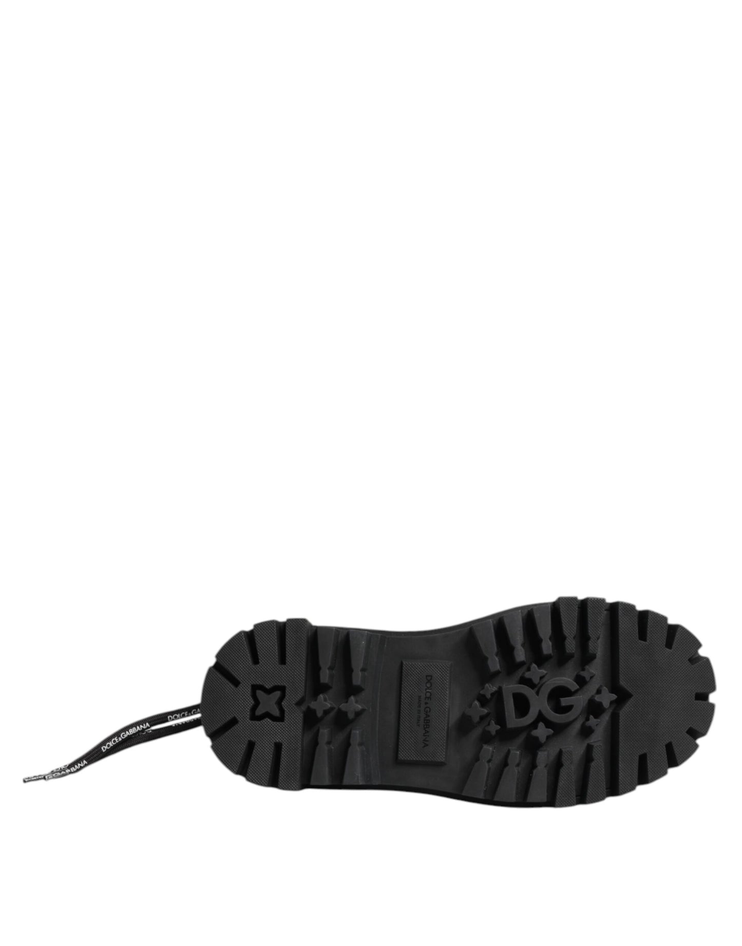 Dolce & Gabbana Black Low Top Lace Up Trekking Sneakers Shoes by Dolce & Gabbana