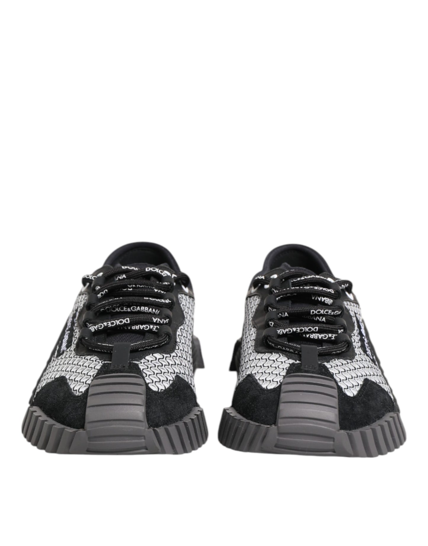 Dolce & Gabbana Multicolor Lace Up Low Top NS1 Sneakers Shoes by Dolce & Gabbana