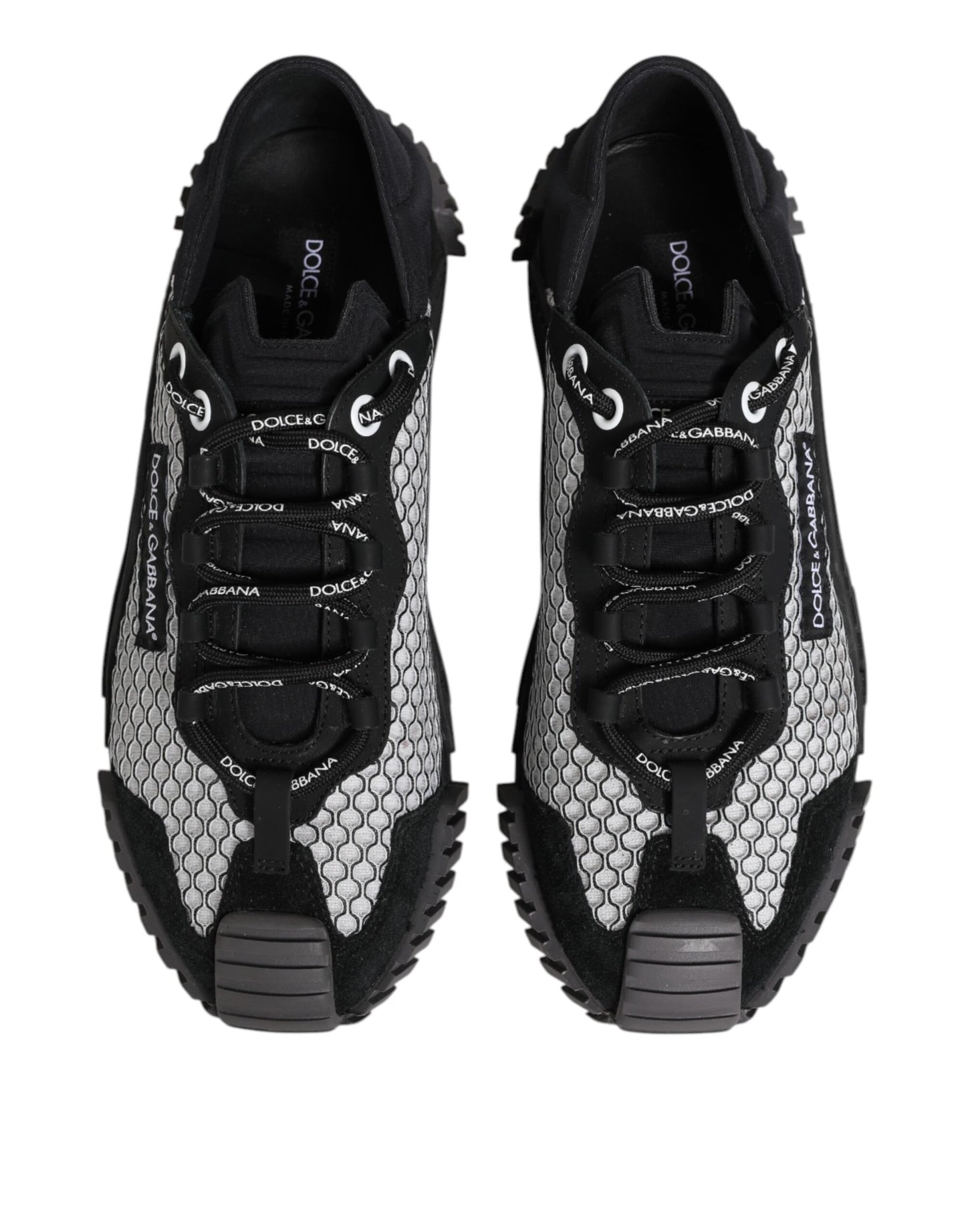 Dolce & Gabbana Multicolor Lace Up Low Top NS1 Sneakers Shoes by Dolce & Gabbana