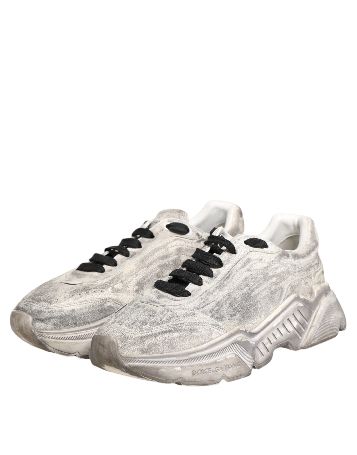 Dolce & Gabbana White Daymaster Low Top Men Sneakers Shoes by Dolce & Gabbana