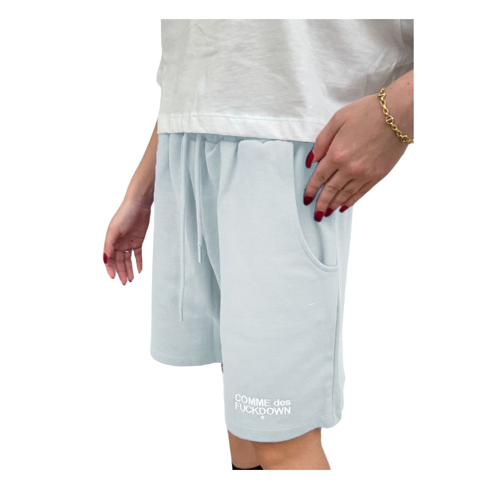 Comme Des Fuckdown Gray Cotton Shorts