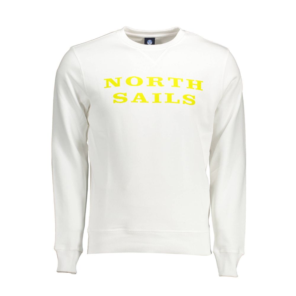North Sails White Cotton Sweater by North Sails