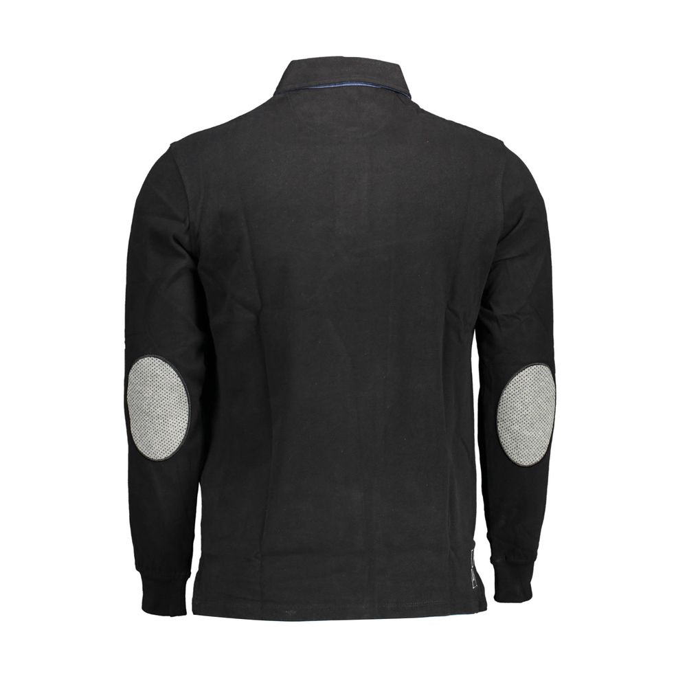 US POLO ASSN. Black Cotton Polo Shirt