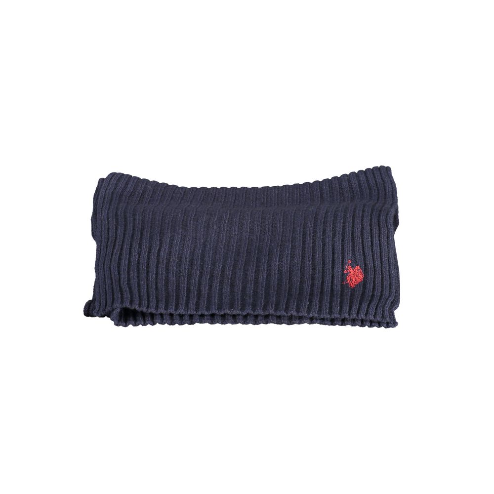 US POLO ASSN. Blue Wool Scarf