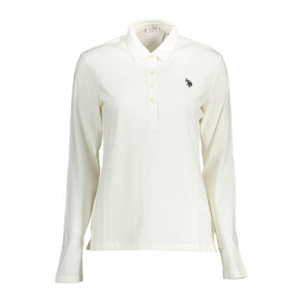 US POLO ASSN. White Cotton Polo Shirt