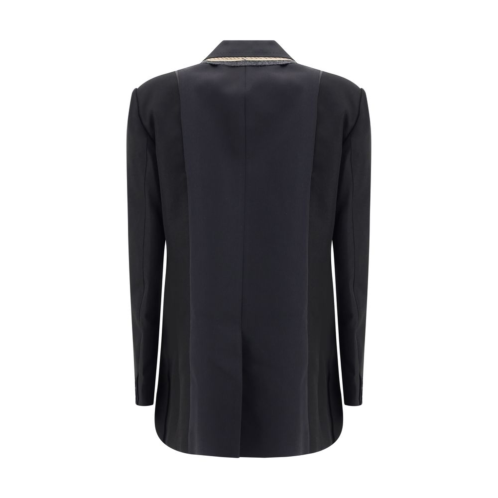 Sacai Double-breasted Blazer with double lapels