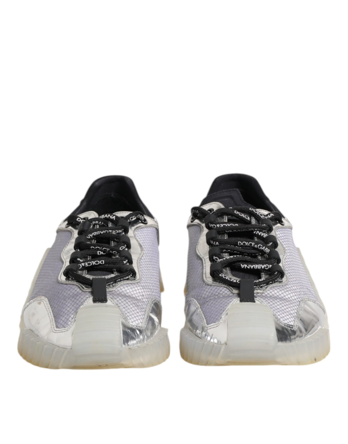 Dolce & Gabbana Black Silver NS1 Men Low Top Sneakers Shoes - from Dolce & Gabbana