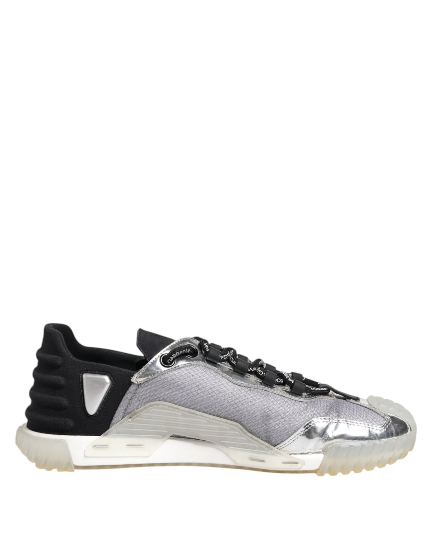 Dolce & Gabbana Black Silver NS1 Men Low Top Sneakers Shoes - from Dolce & Gabbana