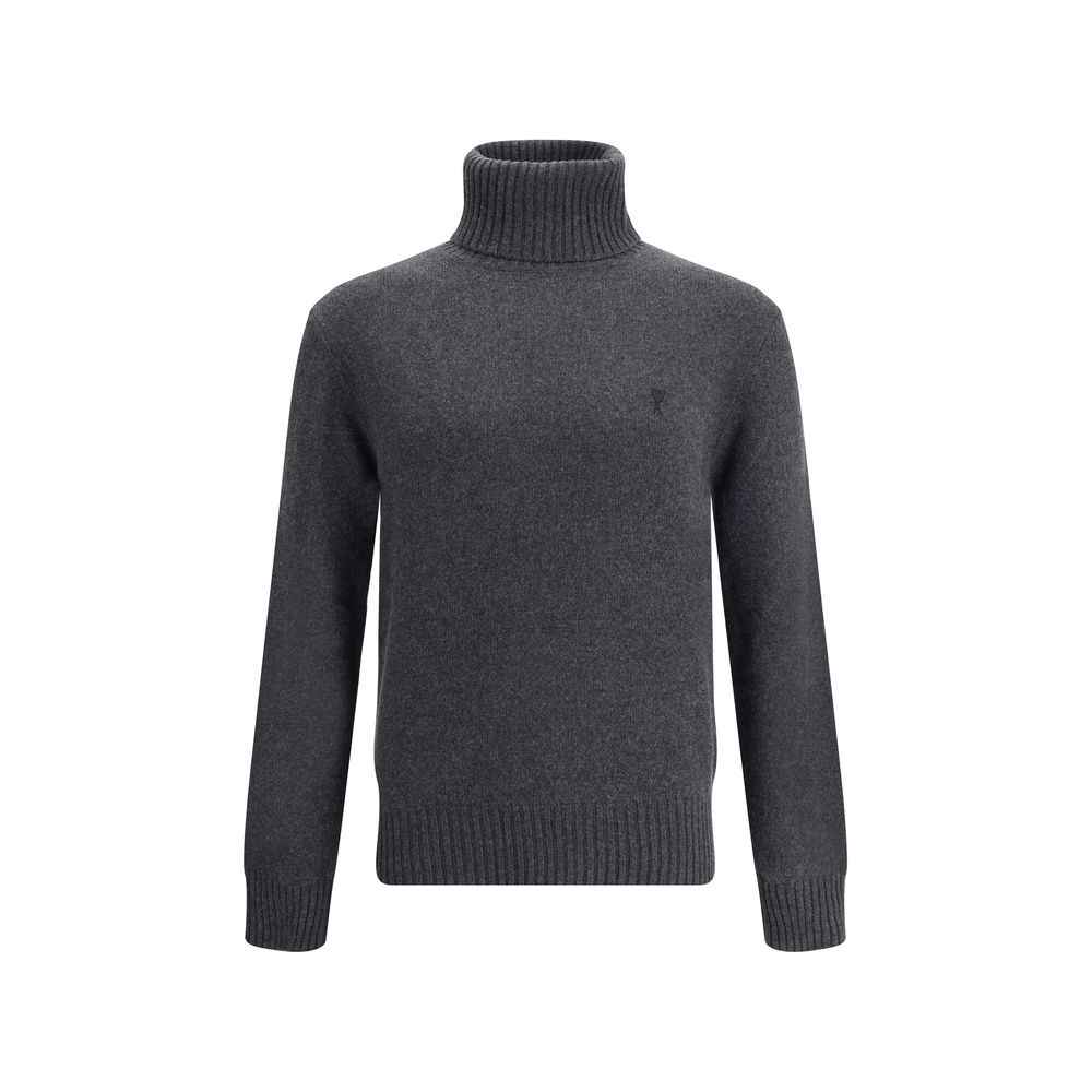 Ami Paris Pull Col Roule Ami De Coeur