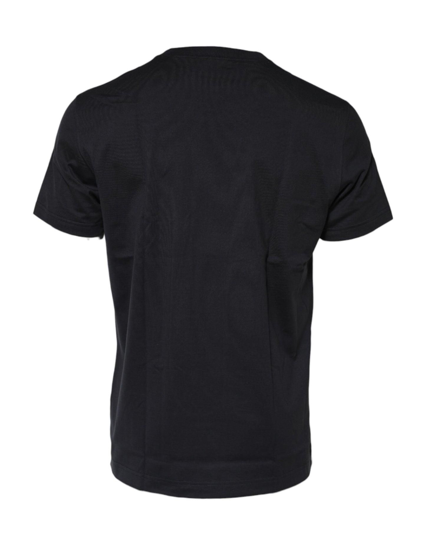 Dolce & Gabbana Black DG Compass Print Cotton Crew Neck T-shirt