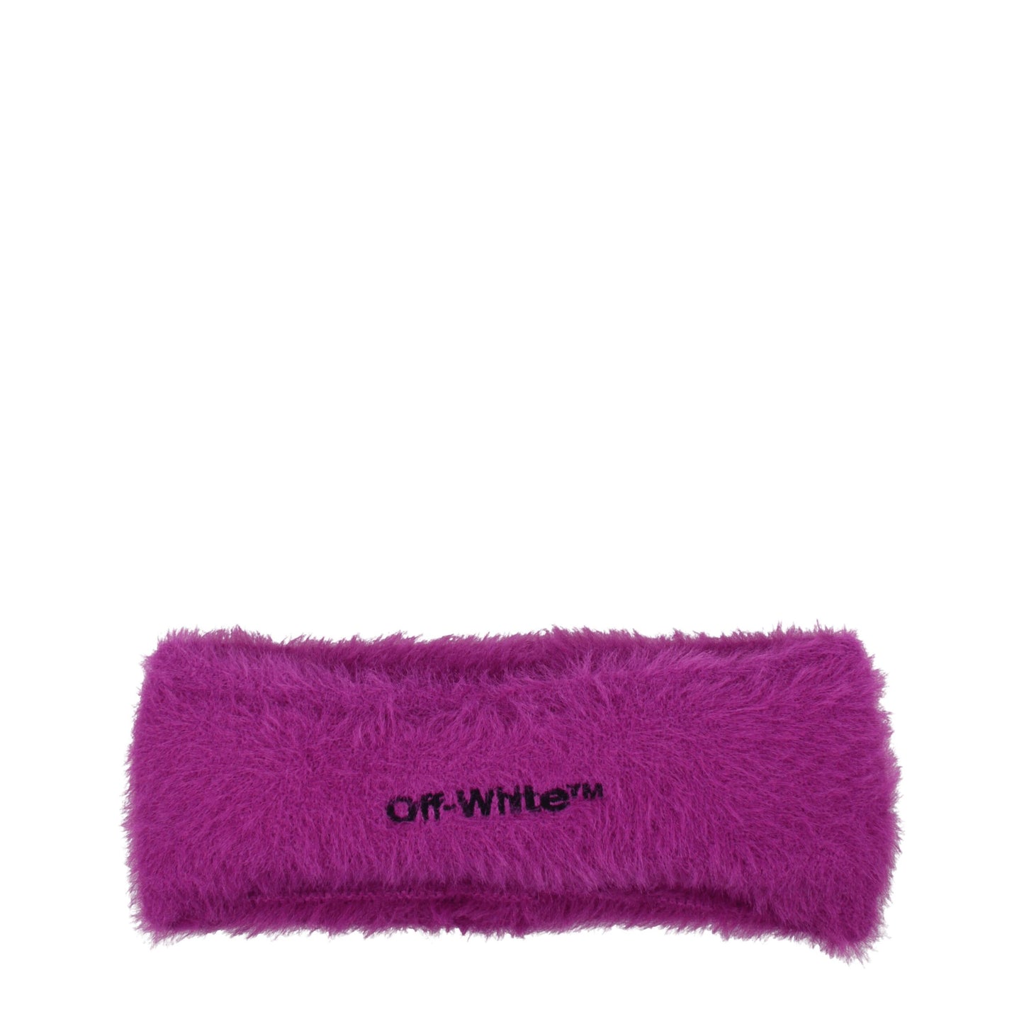 Off White Purple Fabric Headbands