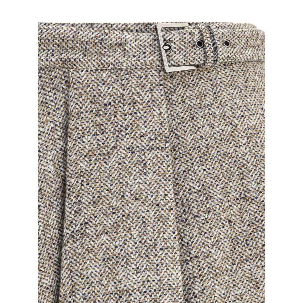 Brunello Cucinelli Virgin wool midi Skirt