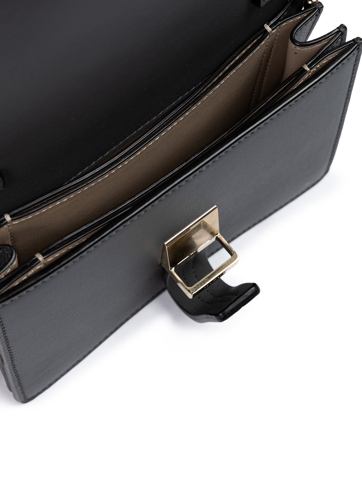 Giada Dark Gray Leather Clutch Bag