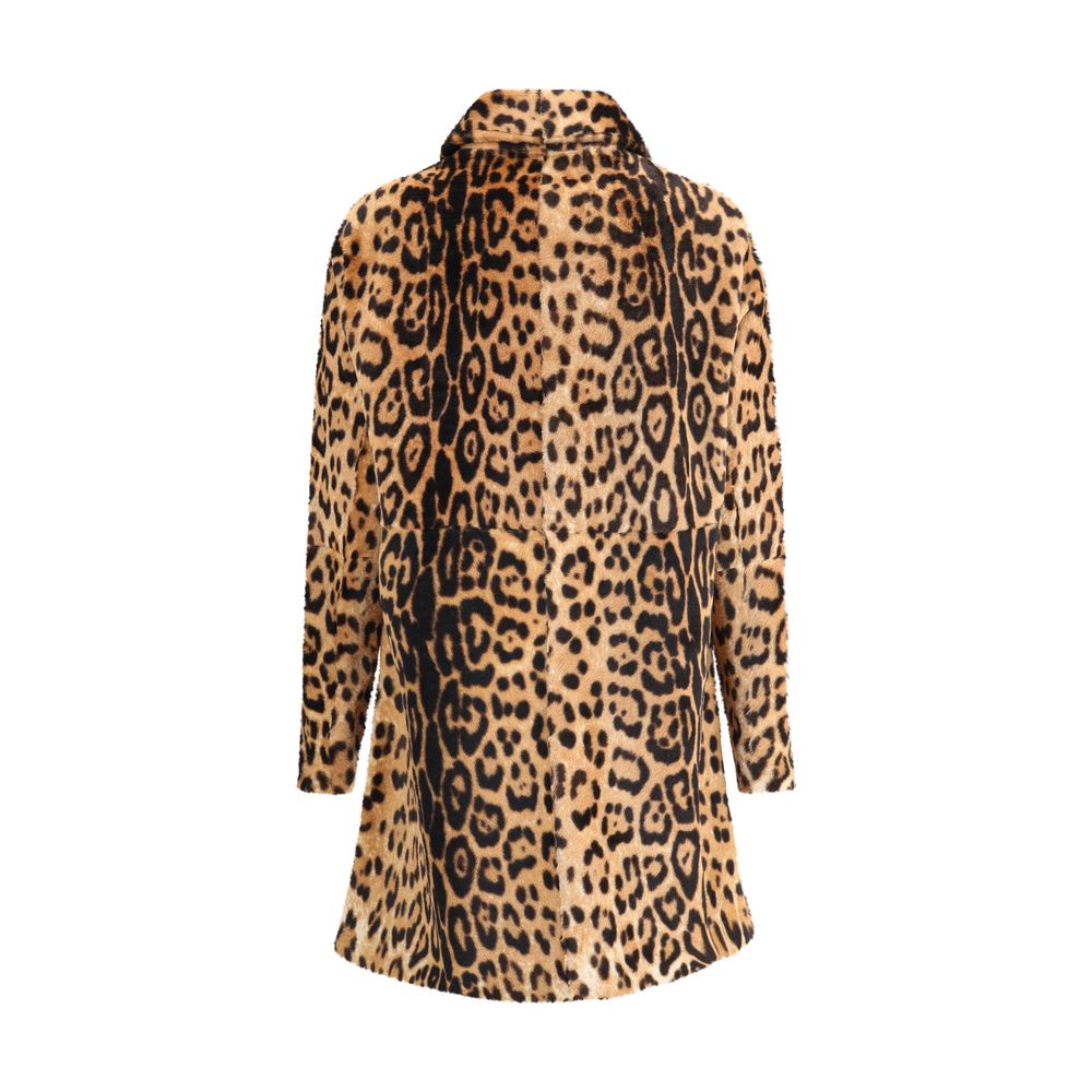 PAROSH Leopard-print Coat