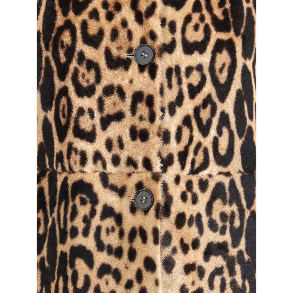 PAROSH Leopard-print Coat