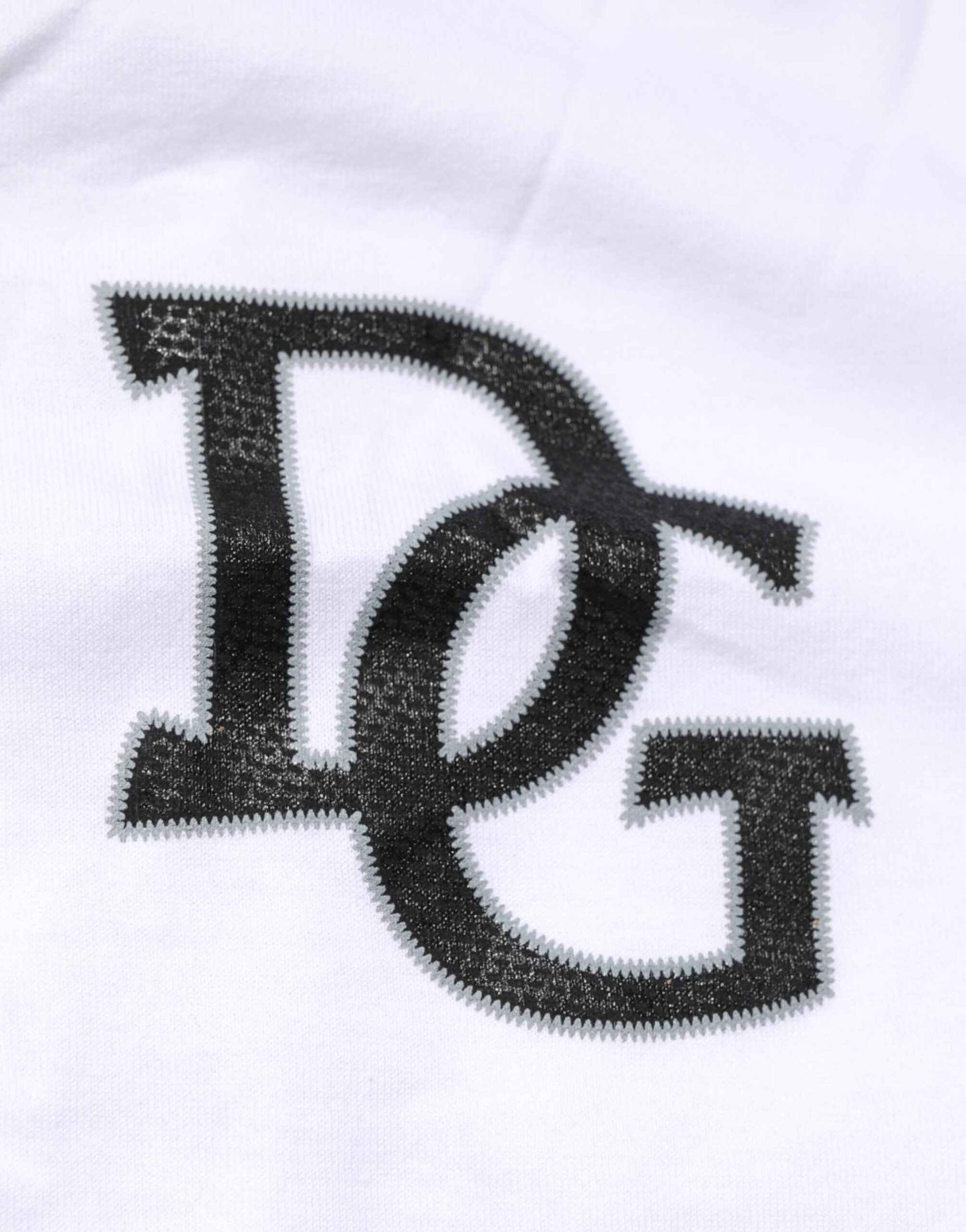 Dolce & Gabbana White #DGMillennials King Crown V-neck T-shirt by Dolce & Gabbana