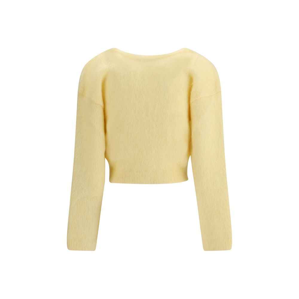 Alessandra Rich Mohair Cardigan with embroidery