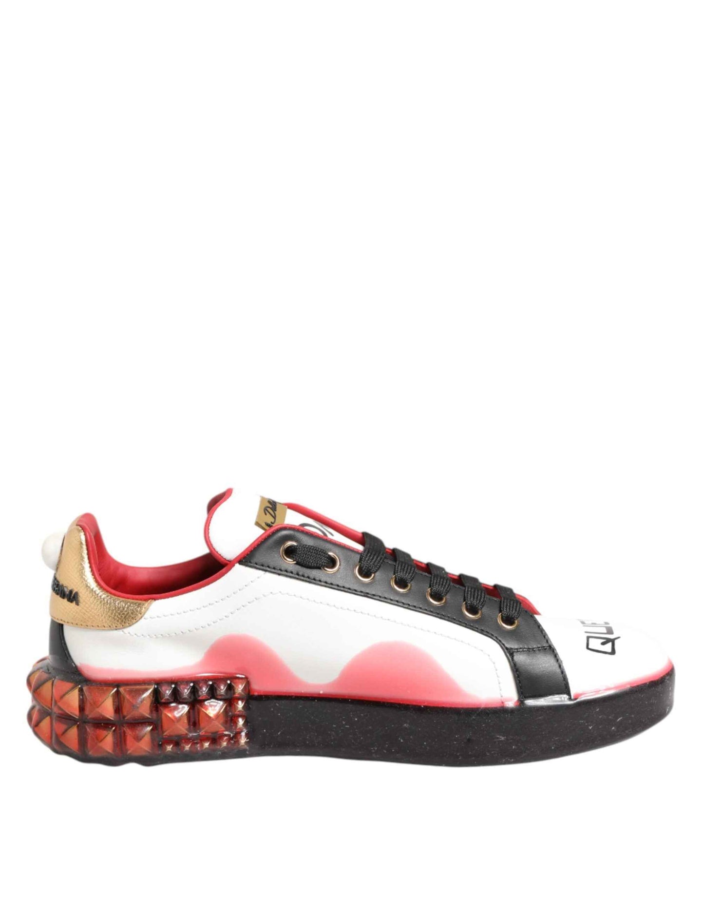 Dolce & Gabbana Multicolor Portofino Low Top Sneakers Shoes by Dolce & Gabbana