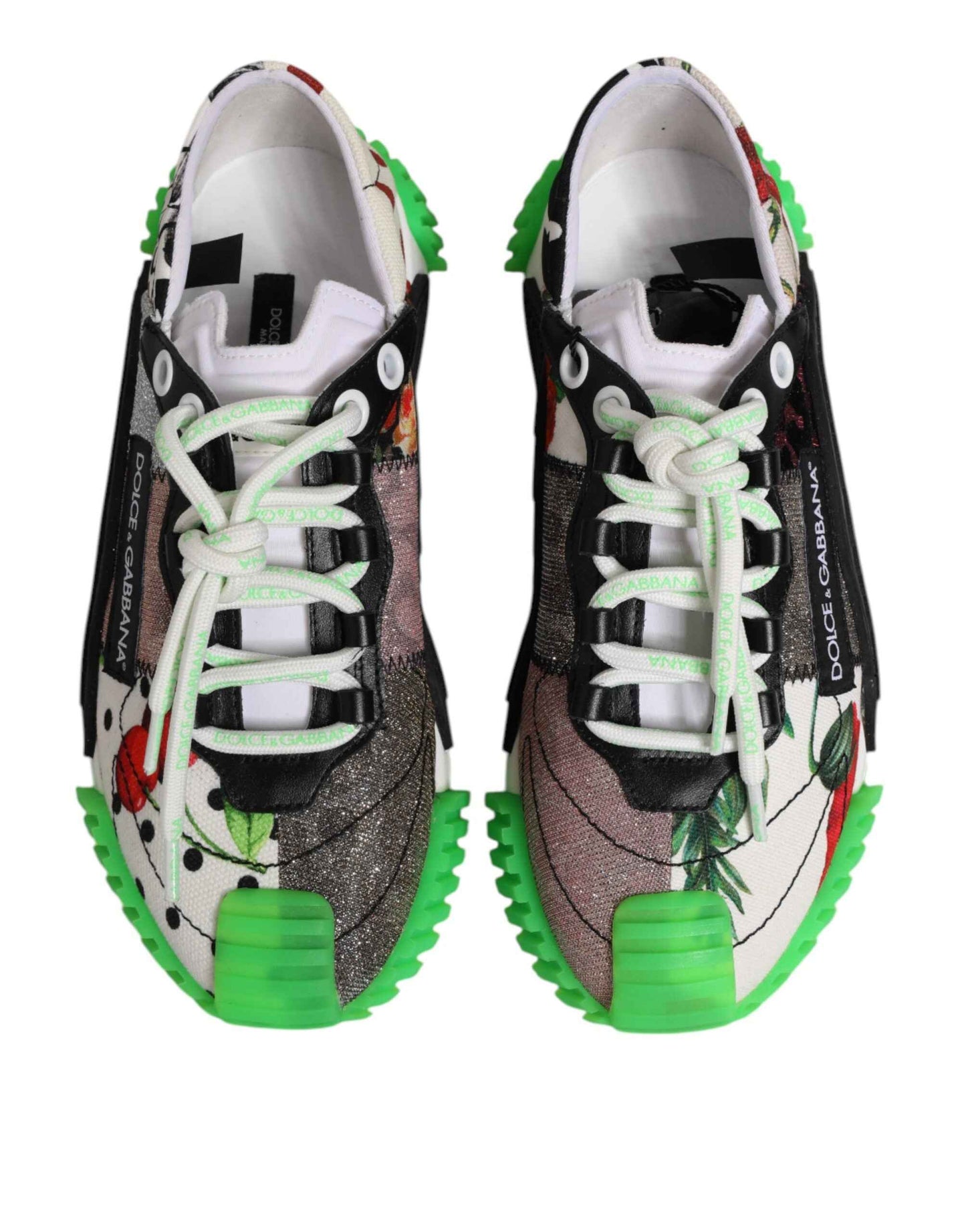 Dolce & Gabbana Multicor DG Logo Leopard Cherry Sneaker Shoes by Dolce & Gabbana