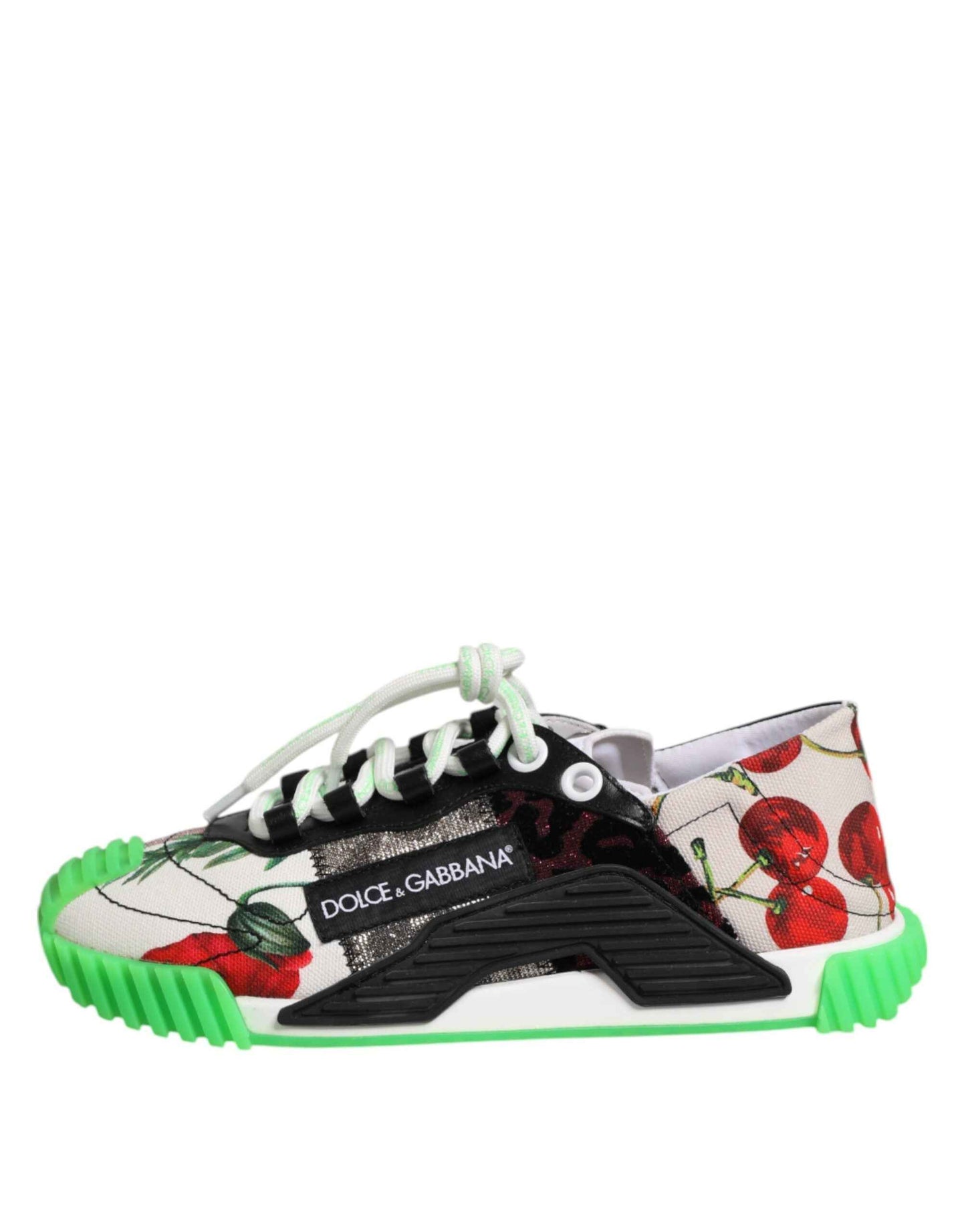 Dolce & Gabbana Multicor DG Logo Leopard Cherry Sneaker Shoes by Dolce & Gabbana