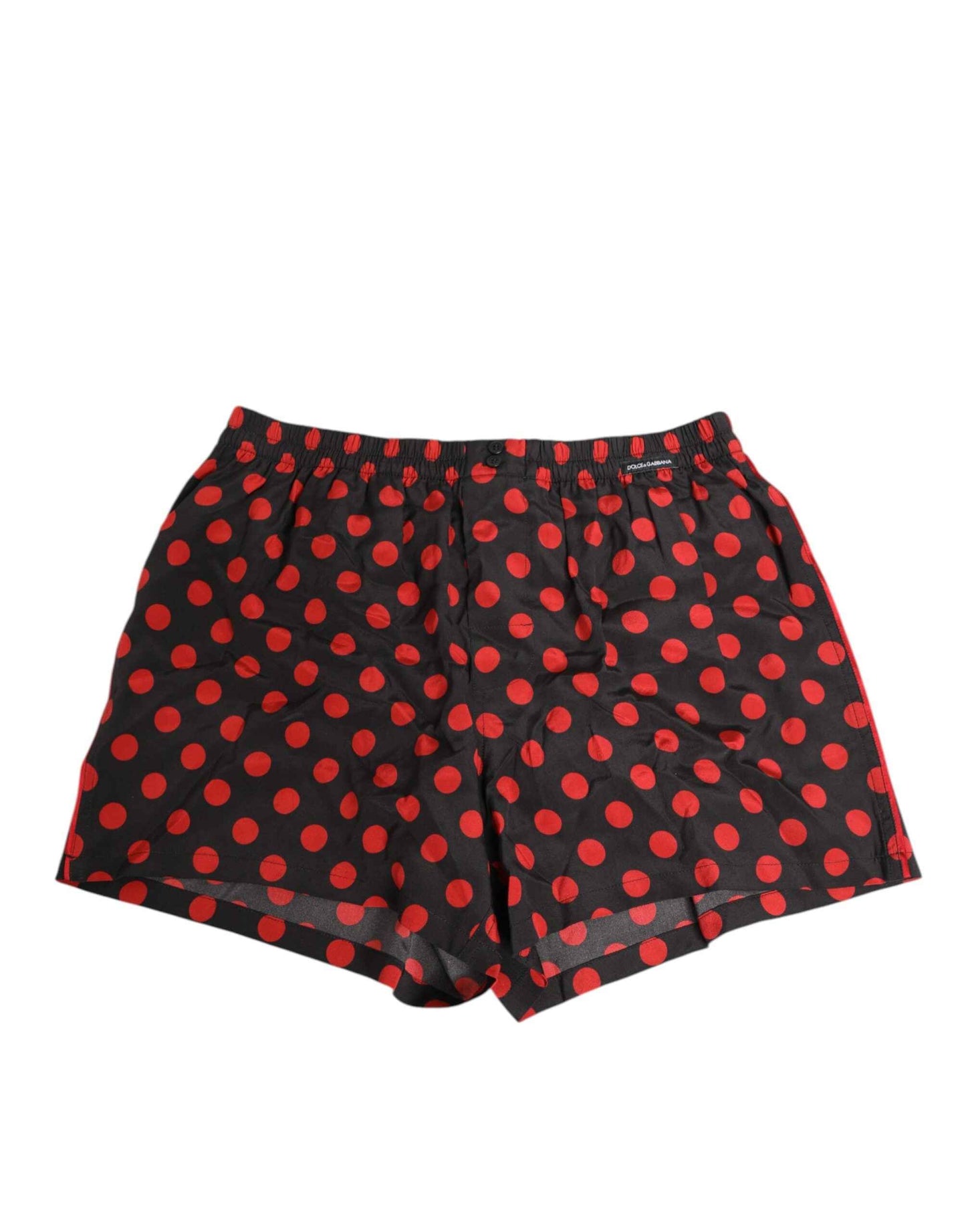 Dolce & Gabbana Black Silk Polka Dot Boxer Shorts Men Underwear by Dolce & Gabbana